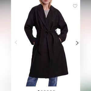 Vero Moda Fortune Long Wrap Jacket size L Black
